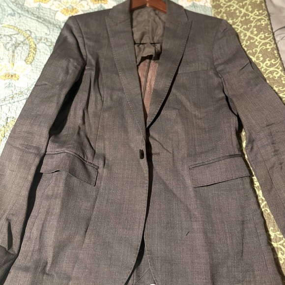 Emporio Armani grey deconstructed blazer size 44R